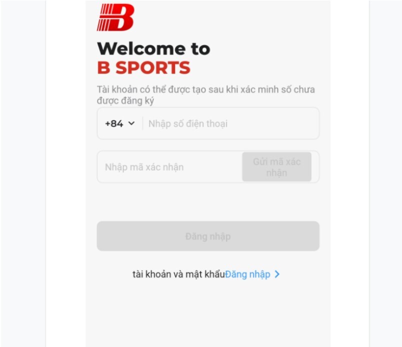 Hướng dẫn đăng nhập Bsports trên điện thoại